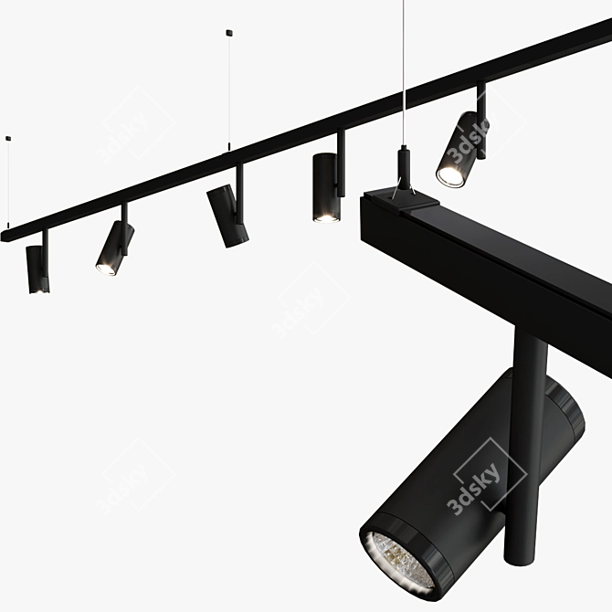 Pista Médard 42: Stylish Suspension Lighting 3D model image 2