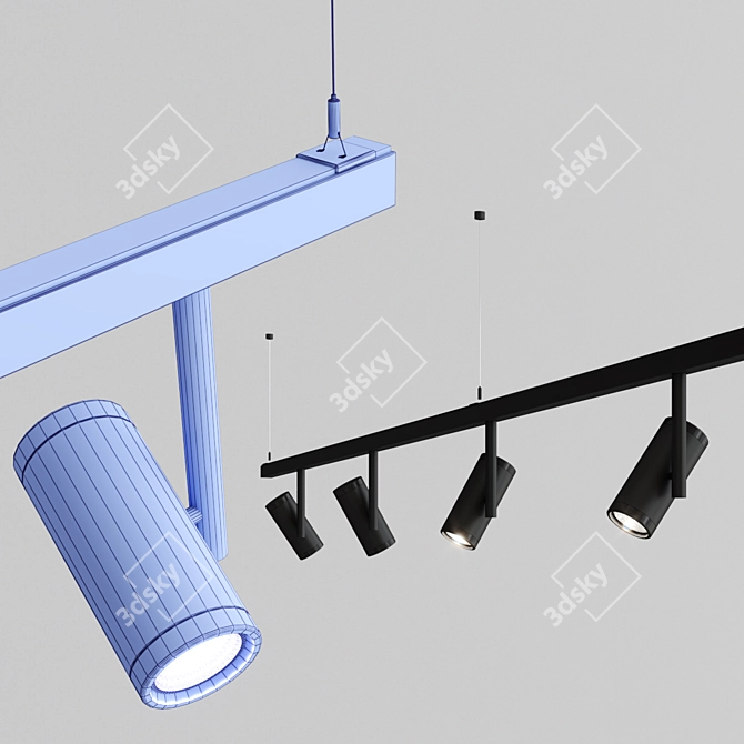 Pista Médard 42: Stylish Suspension Lighting 3D model image 3