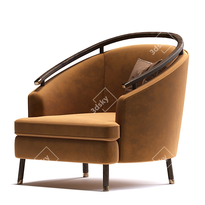 Corona Render Armchair 3D model image 2