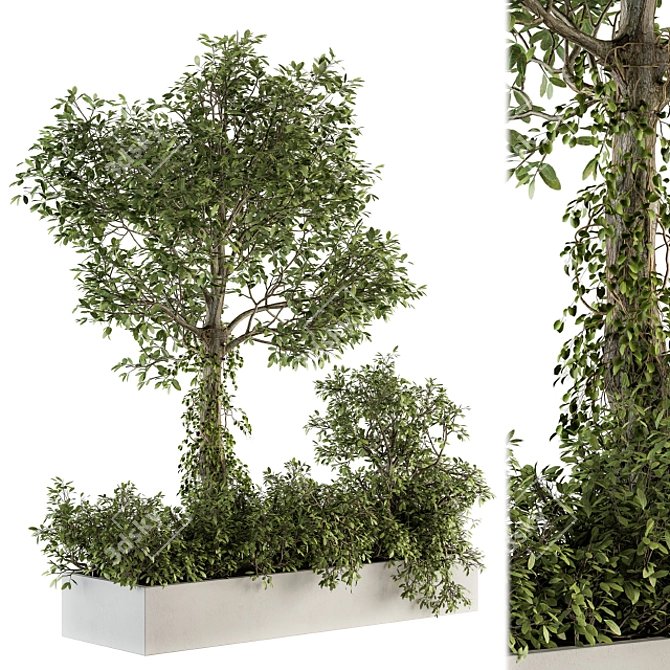 Tropical Garden Set: Tree-inspired 3D model image 1