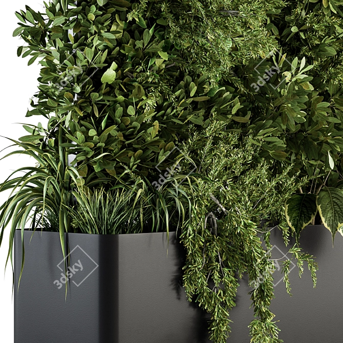 Green Oasis Deluxe Outdoor Plant Set 3D model image 3