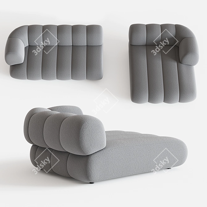 Contemporary INTERMEDE Modular Sofa 3D model image 3