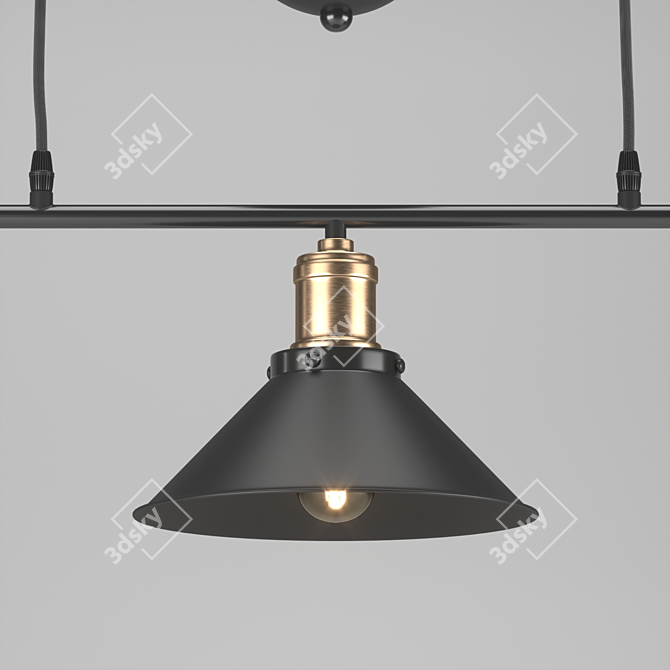 Minsk Pendant Lamp: Stylish and Adjustable Lighting Solution 3D model image 4