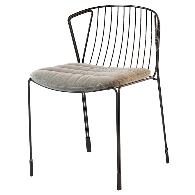 Elegant Tidal Chair: Modern Design 3D model image 2