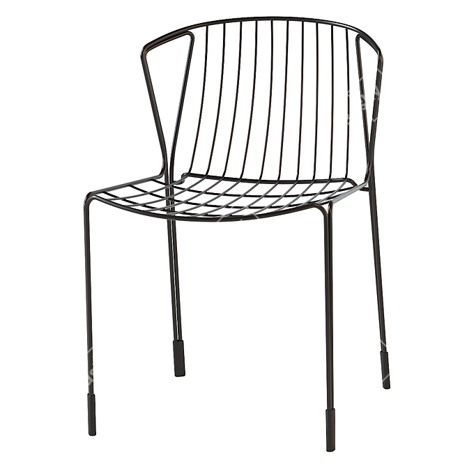 Elegant Tidal Chair: Modern Design 3D model image 4