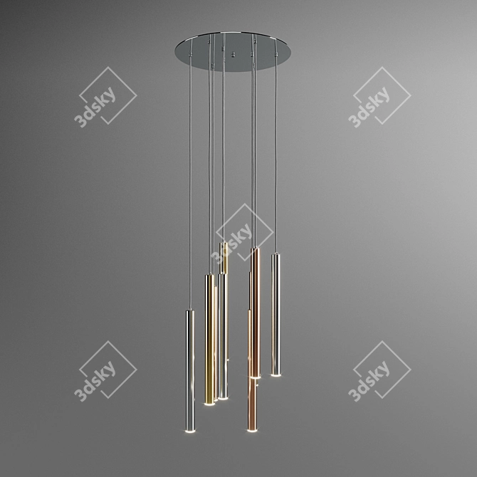 Futuristic Zwis Zuma Pendant Lamp 3D model image 2