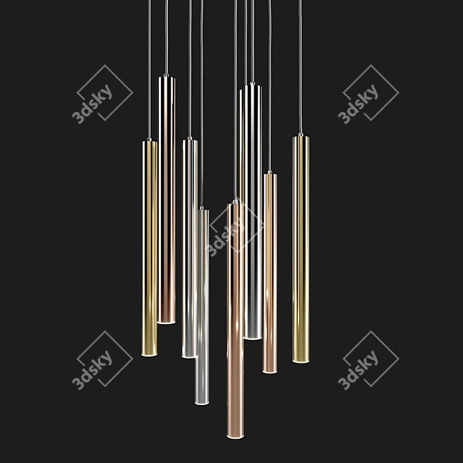 Futuristic Zwis Zuma Pendant Lamp 3D model image 5