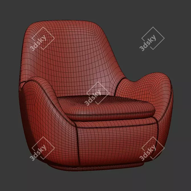 Modern 2013 Nova Swivel Chair 3D model image 5