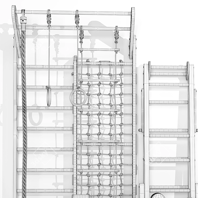 Sports Corner Combo with Folding Liana 3D model image 4