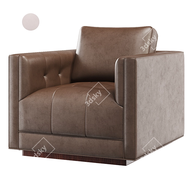 Kiera Swivel Chair: Versatile Colors for Stylish Comfort 3D model image 1
