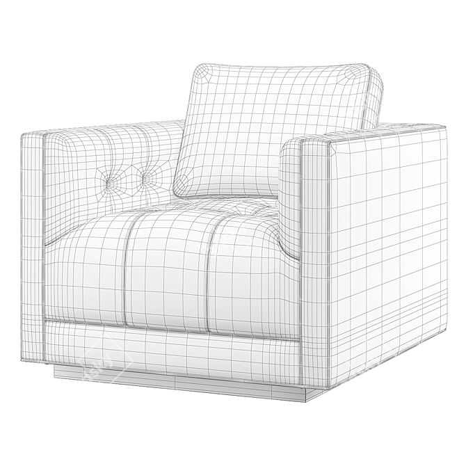 Kiera Swivel Chair: Versatile Colors for Stylish Comfort 3D model image 4