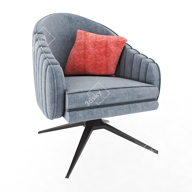 Elegant Modern Chair 3D model image 1