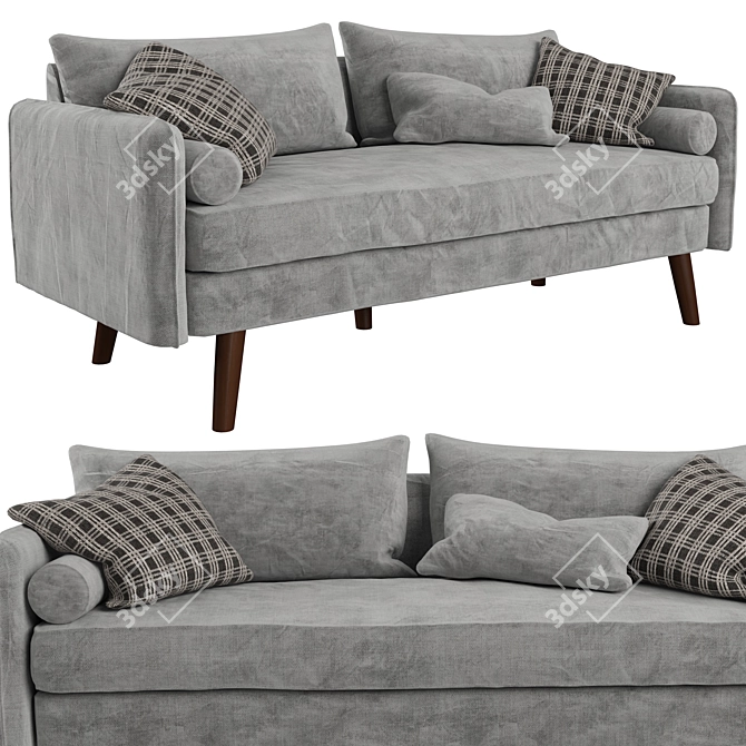  Stylish Redcliffe Sofa: Timeless Design & Ultimate Comfort 3D model image 1