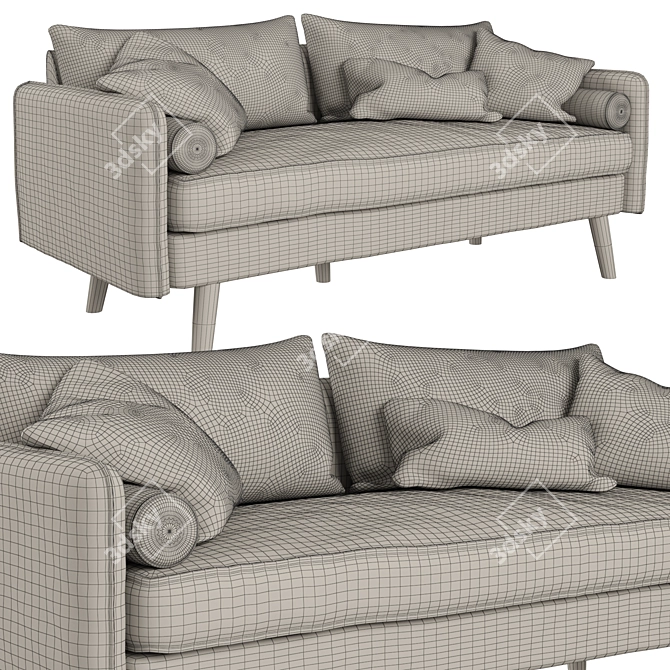  Stylish Redcliffe Sofa: Timeless Design & Ultimate Comfort 3D model image 5