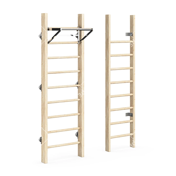 Nordic Fitness Swedish Ladder 3D model image 1