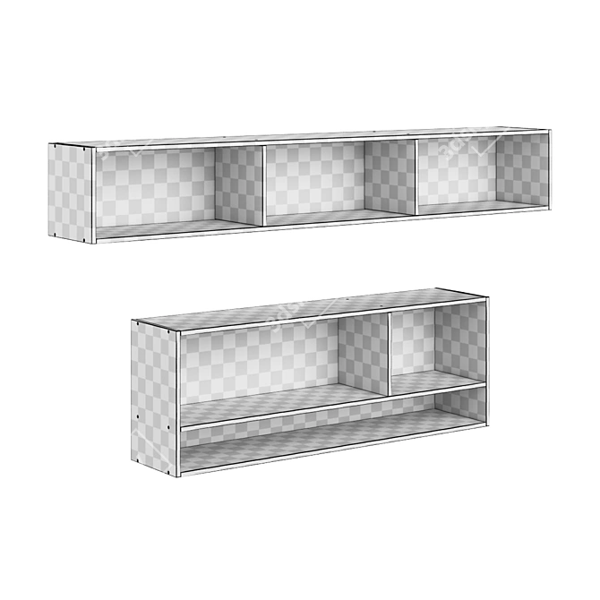 Legenda AN01 + AN02: Stylish Versatile Shelving Solution 3D model image 5