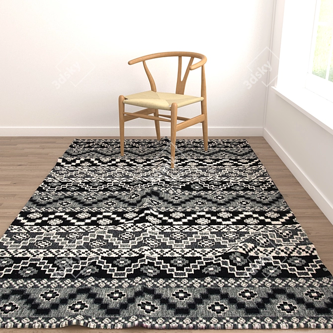 Versatile Set of 8 Rugs: VRayFur, VRayDisplacementMod, CoronaDisplacementMod 3D model image 5