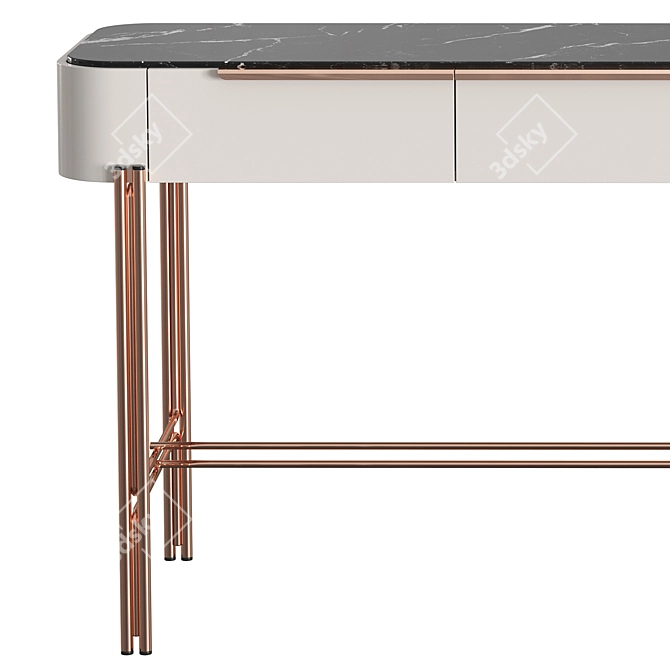 Modern Bamboo Console, Praddy - NATUR Collection 3D model image 4