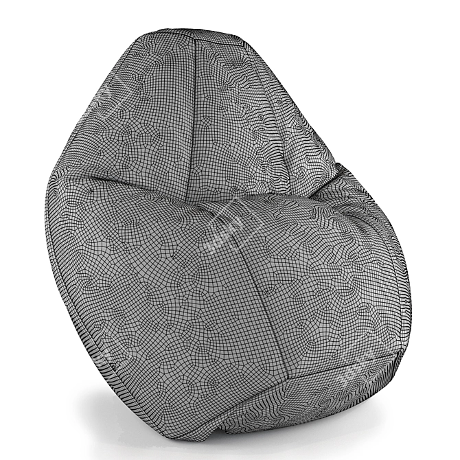 Ultimate Comfort Bean Bag - Pear Shape 3D model image 5