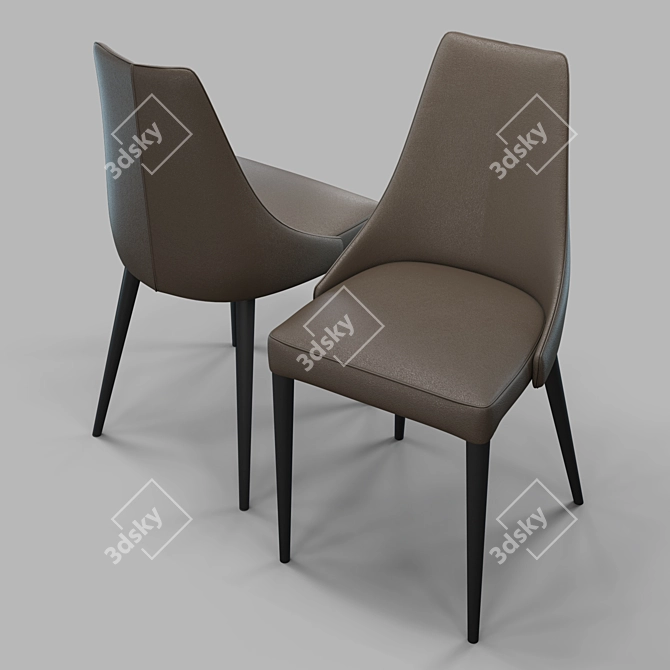 MENORCA Eco Leather Chair 3D model image 3
