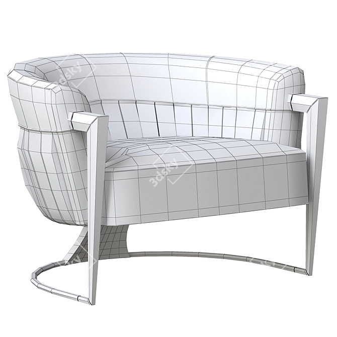 Elegant Visionnaire Armchair 3D model image 5