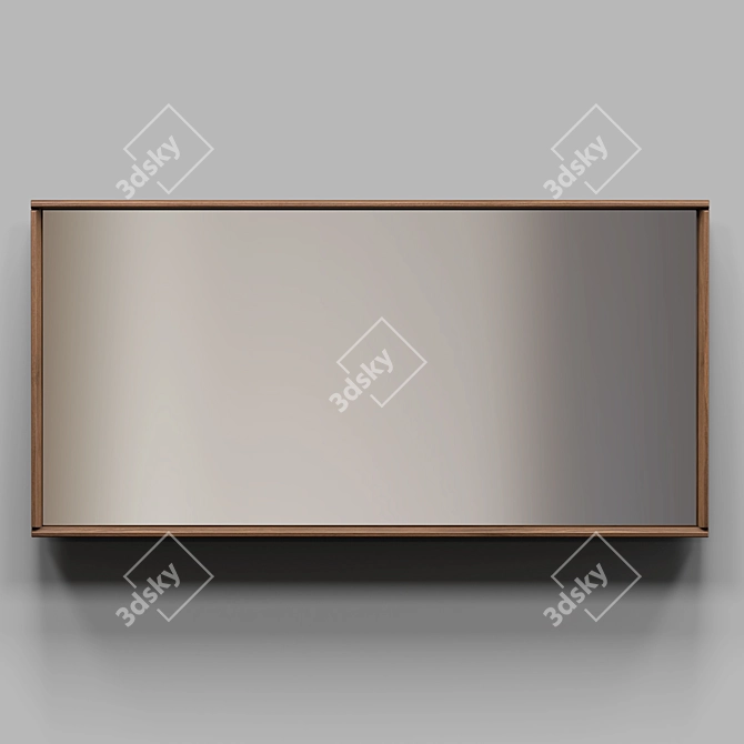 MOD Interiors MENORCA Walnut Veneer Mirror 3D model image 2