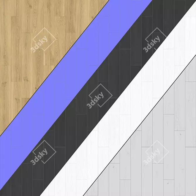 Versatile Parquet with 2 Patterns 3D model image 3