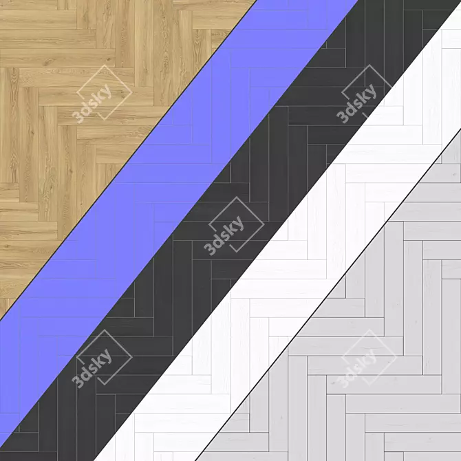 Versatile Parquet with 2 Patterns 3D model image 4