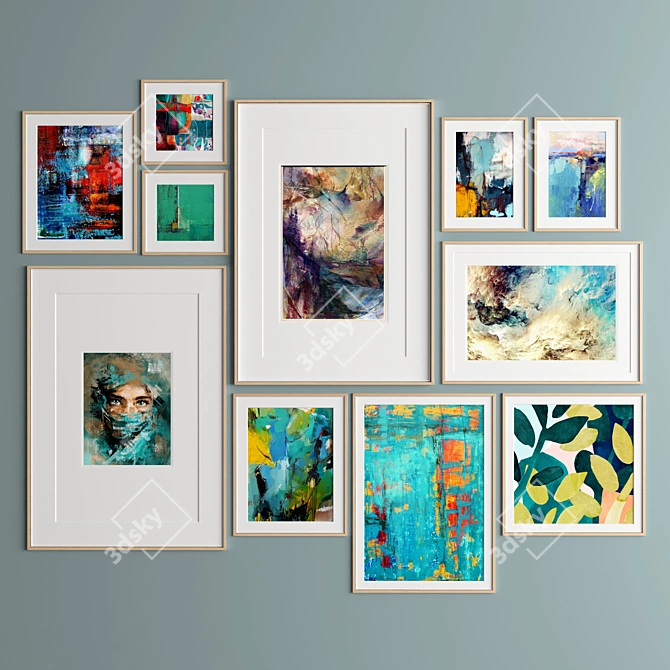 Modern Art Frame Collection 3D model image 2