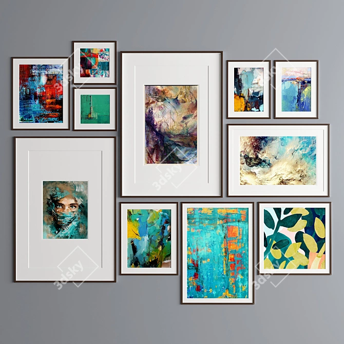 Modern Art Frame Collection 3D model image 3