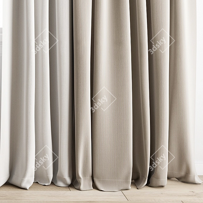 Polygonal Curtain Model 3D model image 3