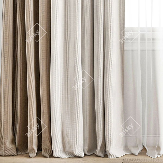 Polygonal Curtain Model 3D model image 6