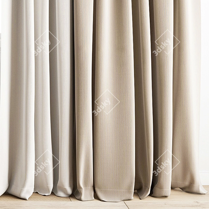 Polygonal Curtain Model 3D model image 7