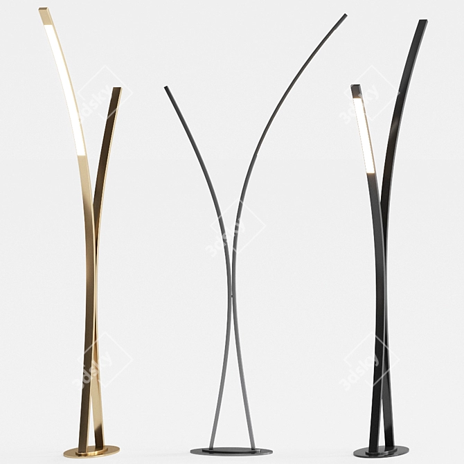 Cattelan Italia Twin Floor Lamp 3D model image 3