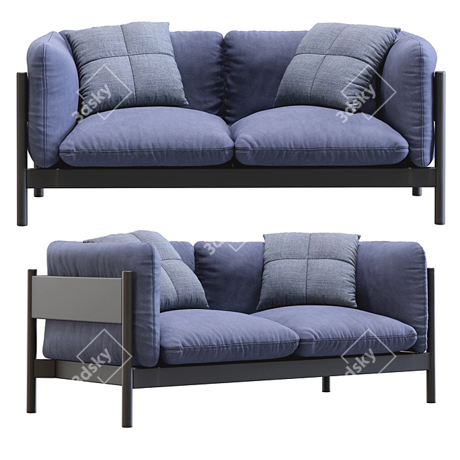 Sleek Arbor Sofa: Modern Comfort 3D model image 4