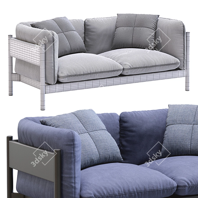 Sleek Arbor Sofa: Modern Comfort 3D model image 5