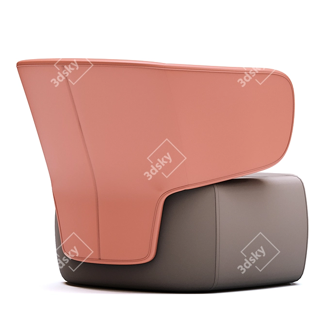 Modern Minimalist Basel Seating 3D model image 3