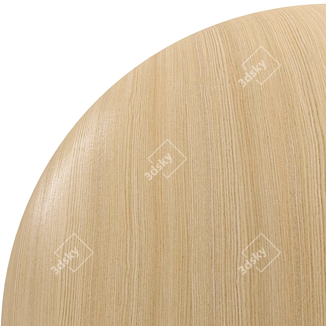 Rustic Beige Bao Wood Tile 3D model image 4