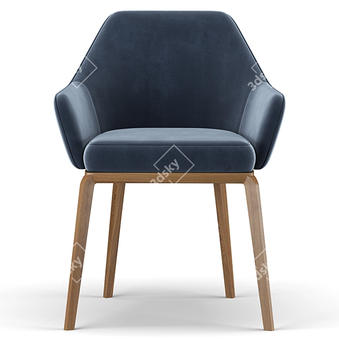 Elegant 1743 Chair: Tecni Nova's Masterpiece 3D model image 3