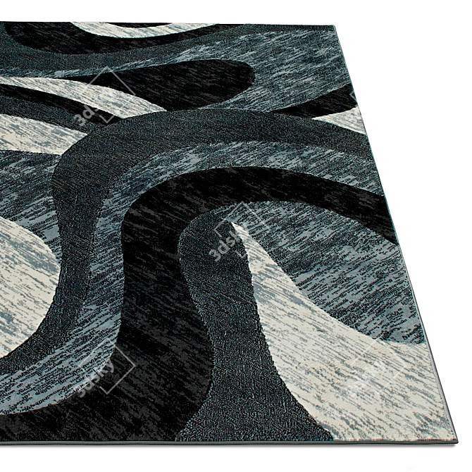 Archived Blue Texture Rug 3D model image 2