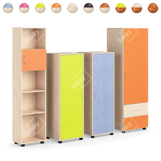 Legenda Storage Solution Set 3D model image 1