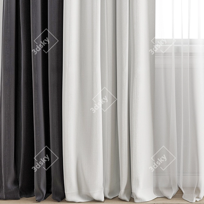 Polygonal Curtain Model 3D model image 2