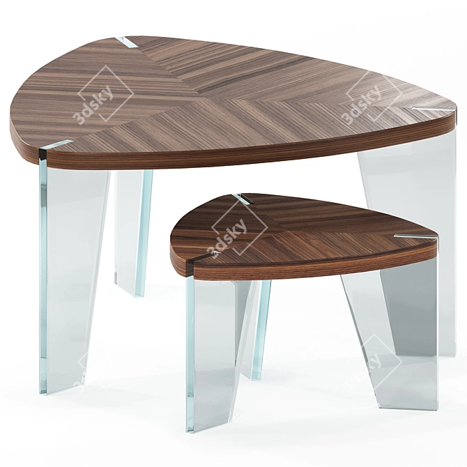 Sospeso Coffee Table: Italian Craftsmanship 3D model image 5