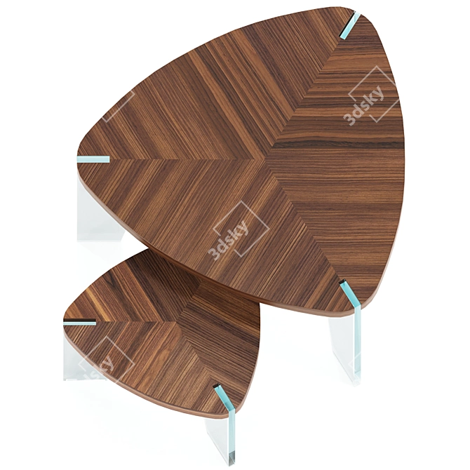 Sospeso Coffee Table: Italian Craftsmanship 3D model image 6