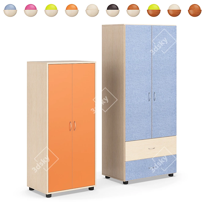 Legenda SH01 & SH02: Modern Storage Solutions 3D model image 1