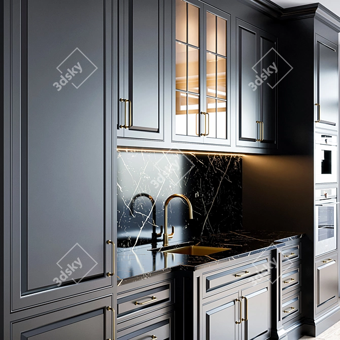 Siemens-Brizo Kitchen Unit 3D model image 2