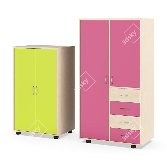 Modern Legenda SH03 + SH04 Cabinet 3D model image 2