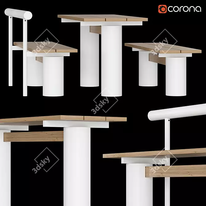 Versatile Plinth Outdoor Kit 3D model image 3