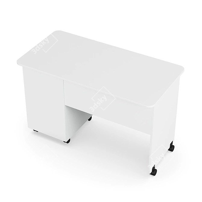 Legenda White L-03 Table 3D model image 3