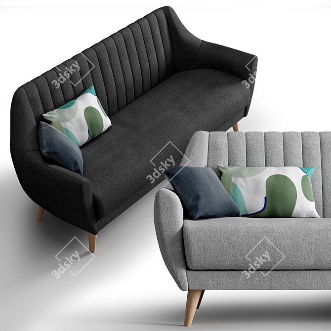 La Forma: Off Soft Sofa 3D model image 2